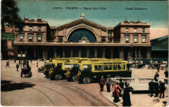 Carte postale ancienne Gare de l'Est
                                                                     à Paris 10e
                                