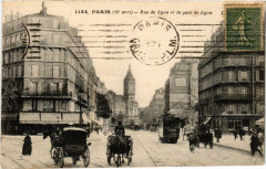 Carte postale ancienne Rue de Lyon et la Gare de Lyon
                                                                     à Paris 12e
                                