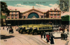 Carte postale ancienne Gare de l'Est
                                                                     à Paris 10e
                                