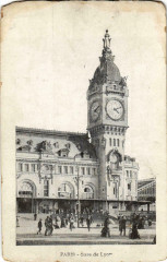 Carte postale ancienne Gare de Lyon
                                                                     à Paris 12e
                                