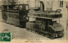 Paris Crue de la Seine 1910 Tramway de Versailles à Paris