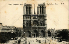 Paris 4e Eglise N - D. ed. C.M à Paris 4e