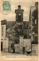 Carte postale ancienne Les Eglises de Paris (11e) Sainte-Marguerite de face
                                                                     à Paris 11e
                                