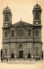 Carte postale ancienne Saint-François Xavier
                                                                     à Paris 7e
                                