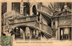 Carte postale ancienne Saint-Etienne-du-Mont - Le Jubé
                                                                     à Paris 5e
                                