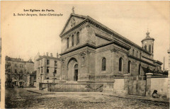 Carte postale ancienne Les Eglises de Paris - Saint-Jacques, Saint-Christophe
                                                                     à Paris 19e
                                