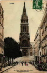 Carte postale ancienne Eglise de Notre-Dame de la Croix de Ménilmontant
                                                                     à Paris 20e
                                