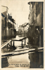 Pouq de la Seine 30 Janvier 1910 - Pecq - Rue de Paris