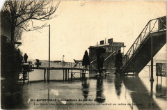 Alfortville - Inondations de anvier 1910 - Les Quais vers la .. à Alfortville