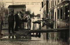Champigny Inondation de Janvier 1910 L'Avenue Carnot-Installation