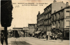 Nogent-sur-Marne - La Grande Rue au Pont de Mulhouse à Nogent-sur-Marne