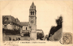 Saint-Mande Eglise et Grande Rue à Saint-Mandé