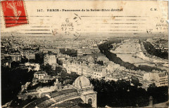 Carte postale ancienne Panorama de la Seine (rive droite)
                                                                     à Paris 16e
                                