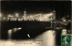 Paris 8e - Illumination du Pont Alexandre à Paris 8e