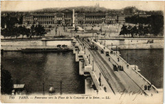 Paris 8e - Panorama vers la Place de la Concorde à Paris 8e