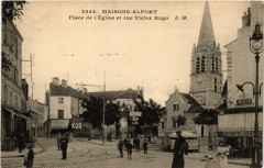 Maisons-Alfort Place de l'Eglise et rue Victor Hugo à Maisons-Alfort