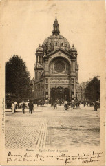 Carte postale ancienne Eglise Saint-Augustin
                                                                     à Paris 8e
                                