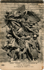 Paris 8e - Les Hauts reliefs de l'Arc de Triomphe à Paris 8e