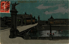 Paris 8e la Nuit - Pont Alexandre à Paris 8e
