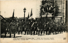 Paris 8e Defile des Drapeaux anglais à Paris 8e