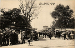 Carte postale ancienne Rue Jules Vallès
                                                                     à Saint-Ouen-sur-Seine
                                