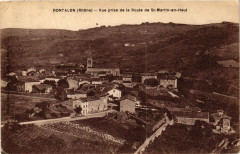 Rontalon - Vue générale prise de la Route de Saint-Martin-en-Haut à Rontalon