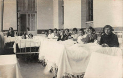 Berck Plage Carte Photo Du Sanatorium De L'Oise Interieur Dortoir à Berck