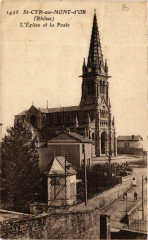 Saint-Cyr-au-Mont-d'Or - L'Eglise et la Poste à Saint-Cyr-au-Mont-d'Or