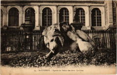 Saint-Etienne Square du Palais des Arts. Le Lion à Saint-Étienne