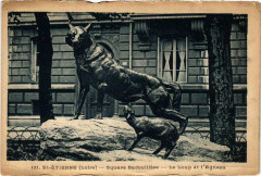 Saint-Etienne Square Badouillere. Le Loup et l'Agneau à Saint-Étienne