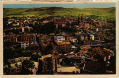 Saint-Chamond Vue générale et les Ruines de Montdragon à Saint-Chamond