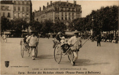 Lyon - Service des Rickshas chinois à Lyon