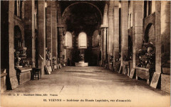 Vienne - Intérieur du Musée Lapidaire vue d'ensemble à Vienne