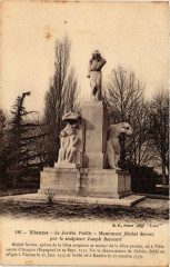 Vienne - Le Jardin Public-Monument Michel Servet à Vienne