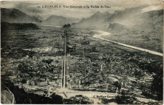 Grenoble - Vue générale et la Vallée du Drac à Grenoble