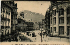 Grenoble Rue Félix Poulat l'Eglise Saint-Louis à Grenoble