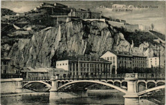 Grenoble Pont de la Porte de France et le Fort Rabot à Grenoble