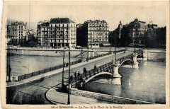 Grenoble Le Pont et la Place de la Bastille à Grenoble