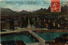 Grenoble Vue générale Le Pont de France et le Cours Saint-Andre à Grenoble