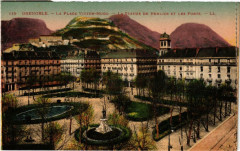 Grenoble La Place Victor-Hugo La Statue de Berlioz et les Forts à Grenoble
