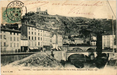 Vienne - Les Quais de Gere-Ancien Chateau fort de la Batie à Vienne