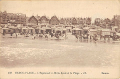 Berck Plage Esplanade A Maree Haute Et Plage à Berck
