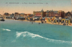 Berck Plage La Plage A Maree Haute Et Le Casino à Berck