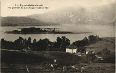 Aigubelette Vue Generale du Lac d'Aiguebelette et l'Ile -
													73 Savoie
												