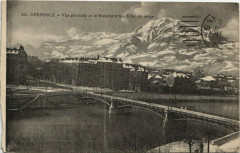 Grenoble Vue générale et le Moucherotte Effet de neige à Grenoble