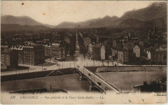 Grenoble Vue générale et le Cours Saint-Andre à Grenoble