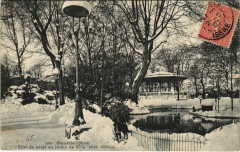 Grenoble l'Hiver Effet de neige au Jardin de Ville à Grenoble
