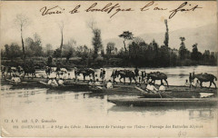 Grenoble 4e Regt.du Génie Manoeuvre de Pontage sur l'Isere à Grenoble