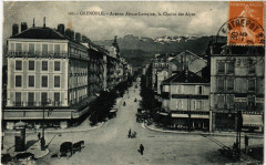 Grenoble - Avenue Alsace-Lorraine la Chaine des Alpes à Grenoble