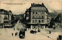 Grenoble - Les Avenues de la Gare et d'Alsace-Lorraine et les à Grenoble